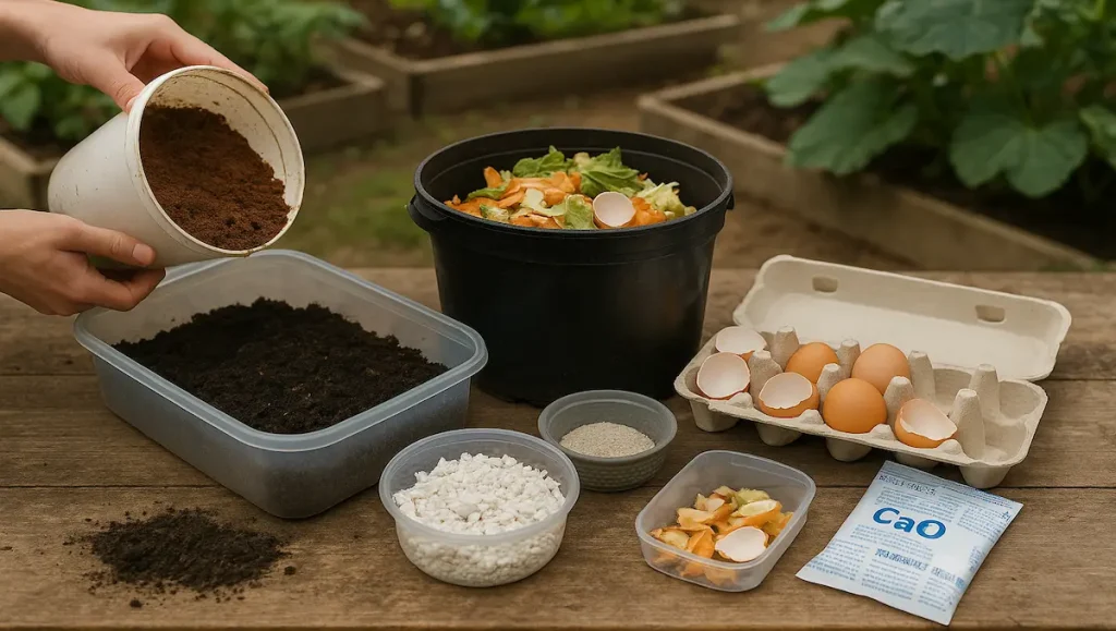 土や肥料を節約するリサイクル術