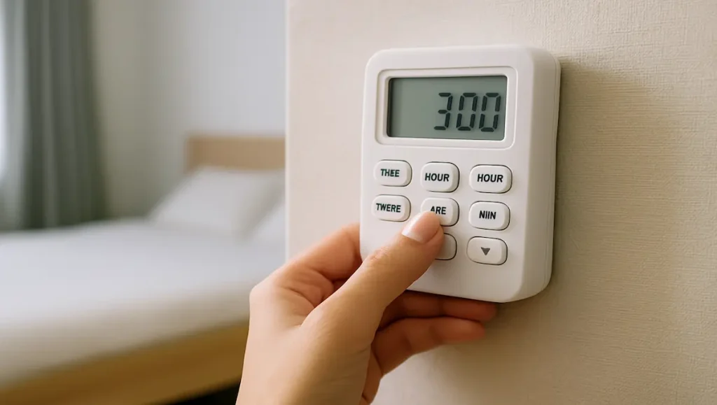 おすすめタイマーで自動節電する方法.