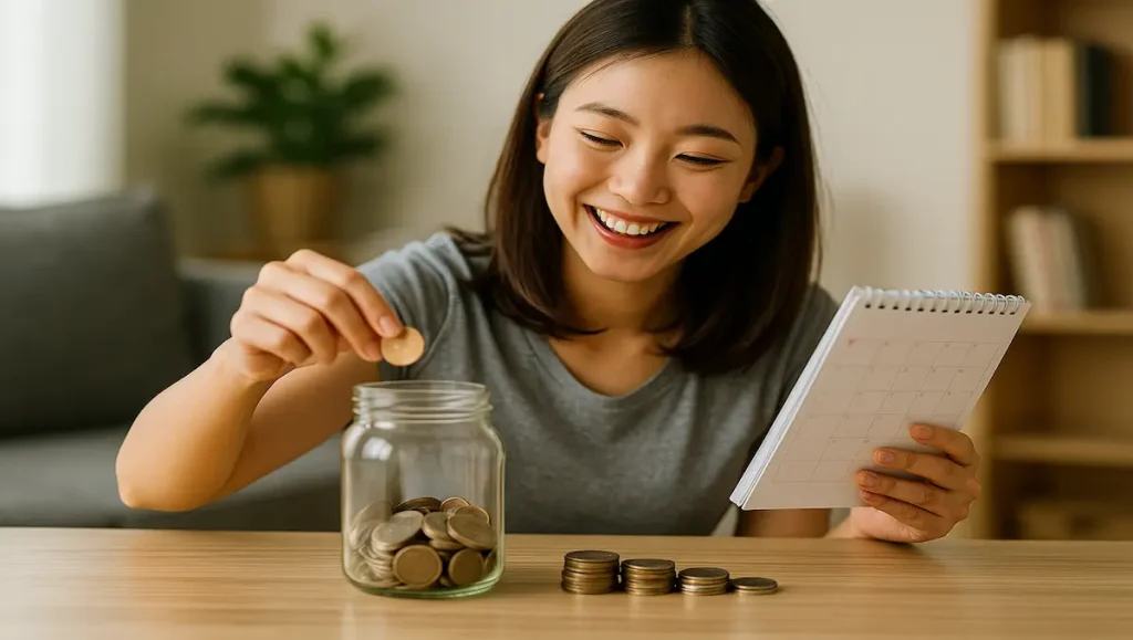 楽しく貯金する方法を取り入れる